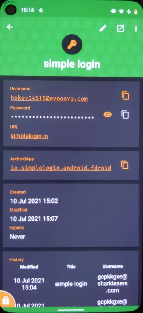 keepassdx screenshot