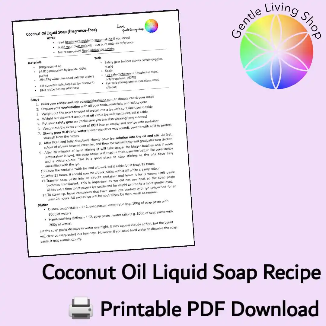 pdf download of liquid soap recipe