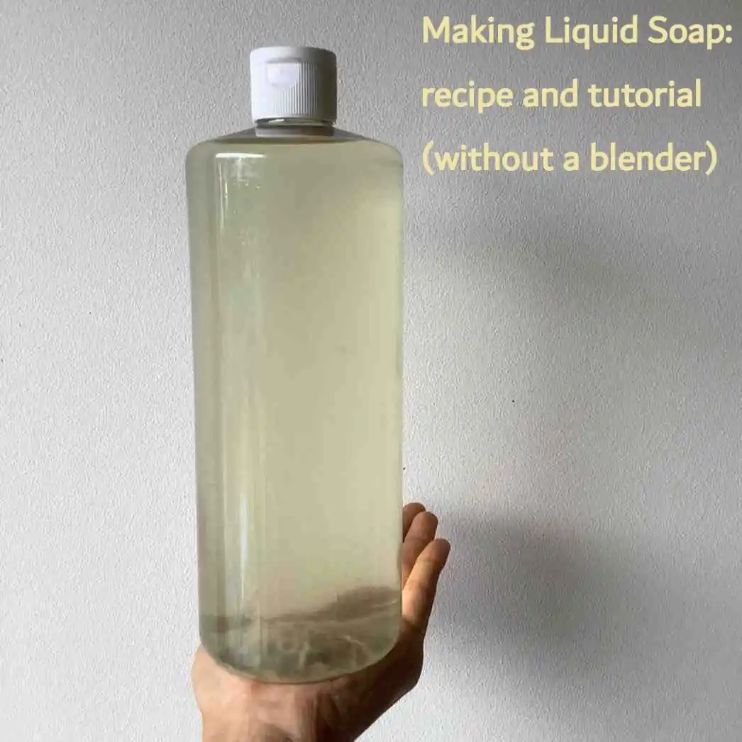 How to Make Liquid Soap from Scratch Recipe with Fragrance and