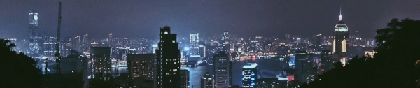 city skyline in the night